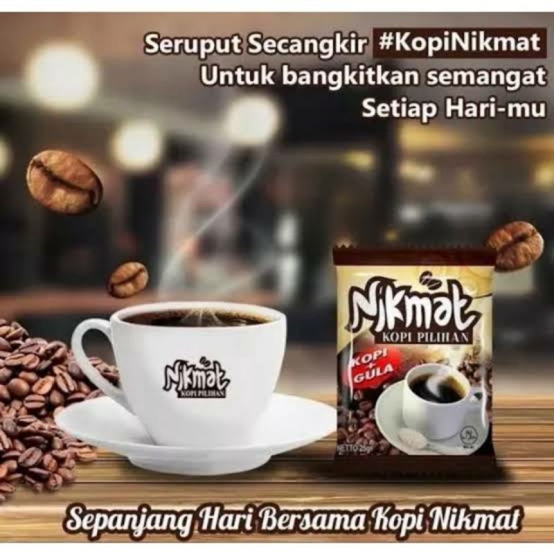 

Kopi Nikmat Duo (Kopi + Gula) 1pak (20sachet x 25gram)