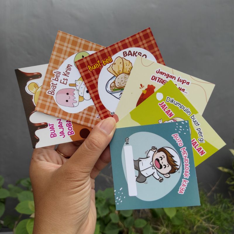 

Kartu Ucapan || Amplop Angpau Uang di Luar || Free sedotan dan doubletape tinggal pakai