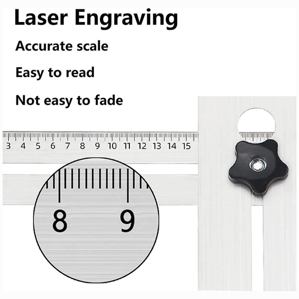 [Elegan] Hole Opener Locator Universal 360derajat Tile Hole Locator Multi Fungsi Untuk Pekerjaan Hias Rumah Alat Ukur Tangan Posisi Penggaris Puncher