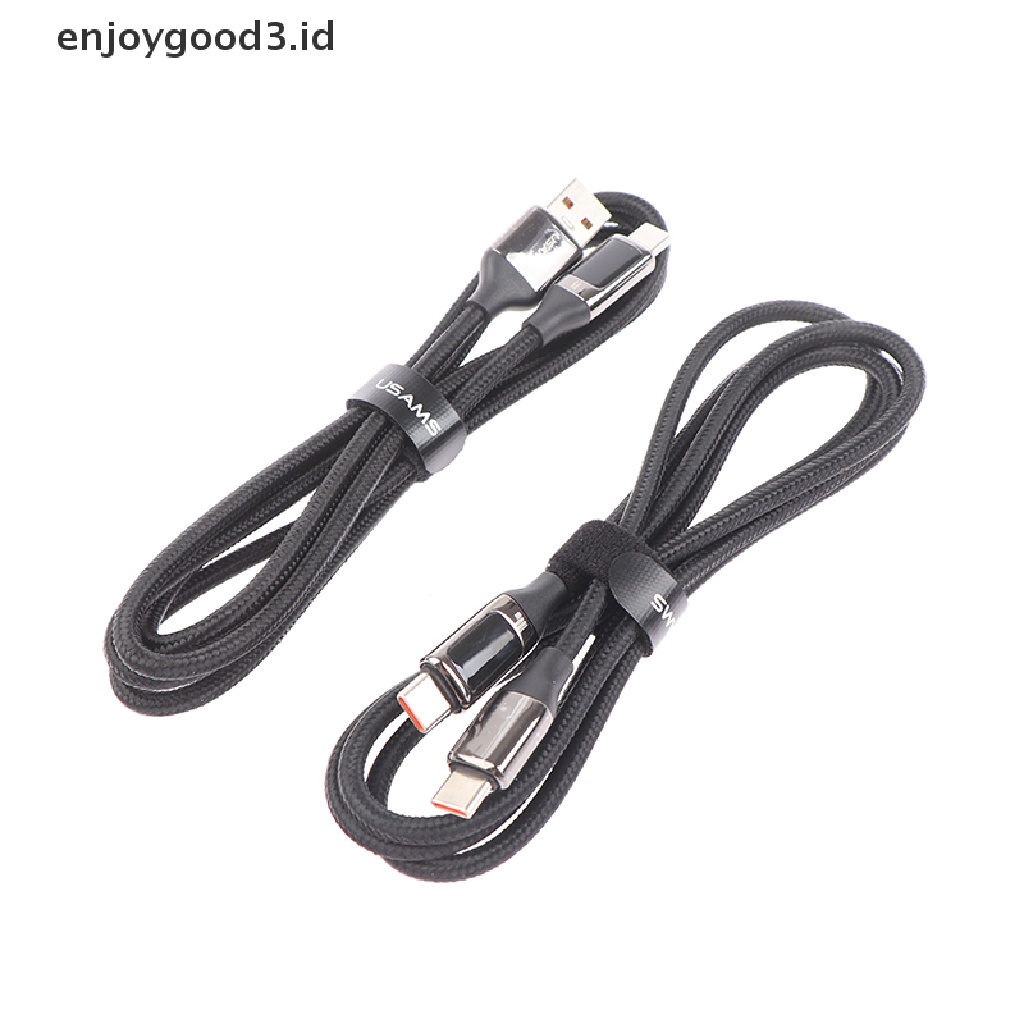 Kabel PD 100W Fast Charging 6A USB Ke Tipe-c Dengan Display LED