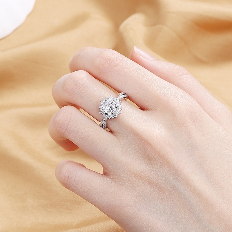 Fancyqube Fancycube Cincin Lapis Silver Bahan Metal Bentuk Kotak Aksen Zirconia Untuk Pernikahan