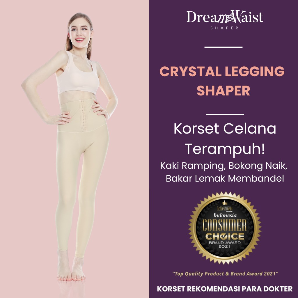 KORSET KAKI PEMBAKAR LEMAK: CRYSTAL LEGGING SHAPER