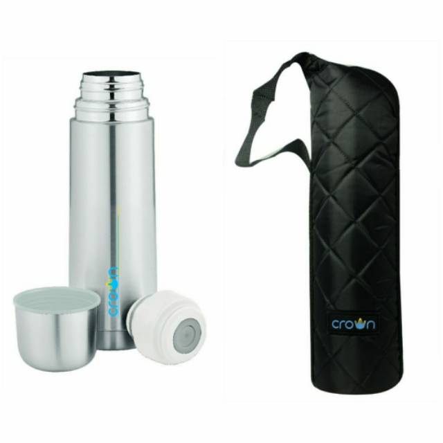 CROWN Thermos  / Termos Air Panas Dingin CROWN - EasyTravel Vaccum Flask 350 ml dan 500 ml S1