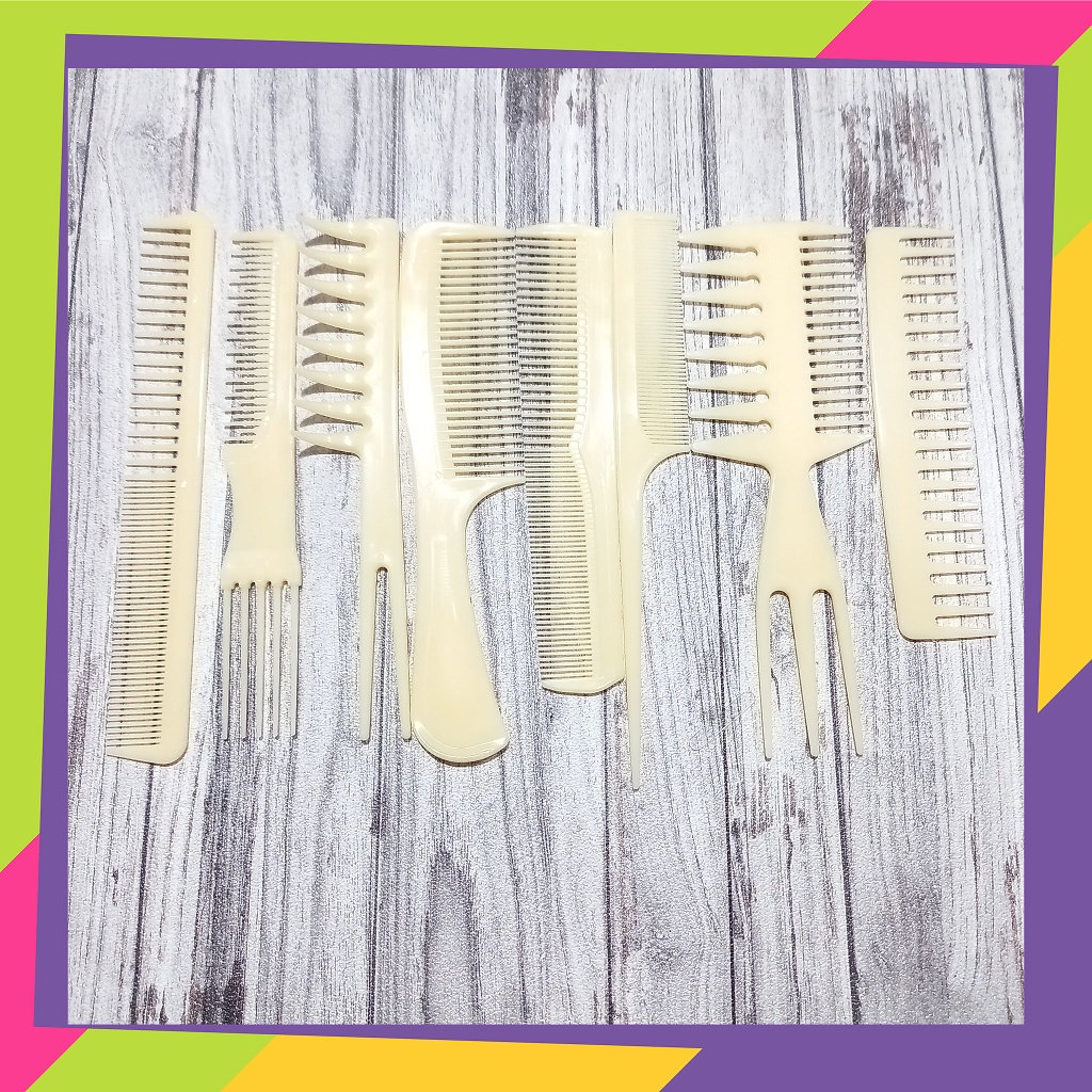 1822 / Sisir rambut salon profesional 1 set 8pcs anti static hair combs