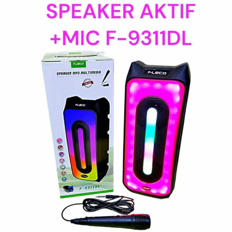 SPEAKER AKTIF BLUETOOTH +MIC KARAOKE RADIO USB F9311DL