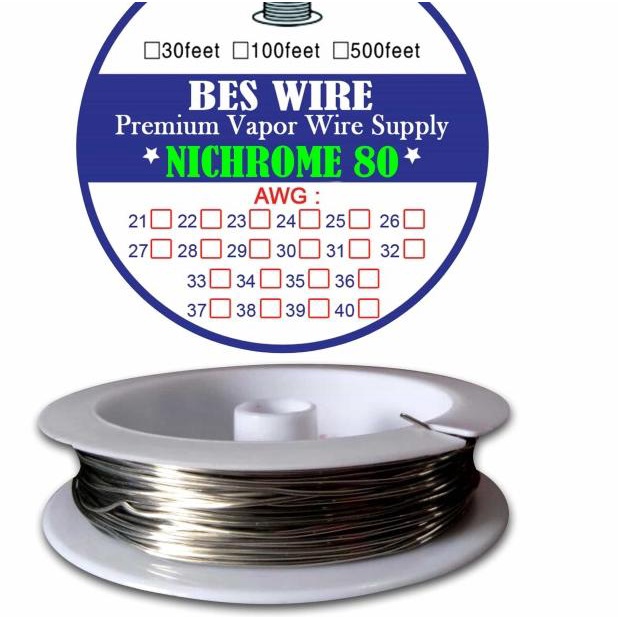 Nichrome 80 Sandvik Awg 36|250FT