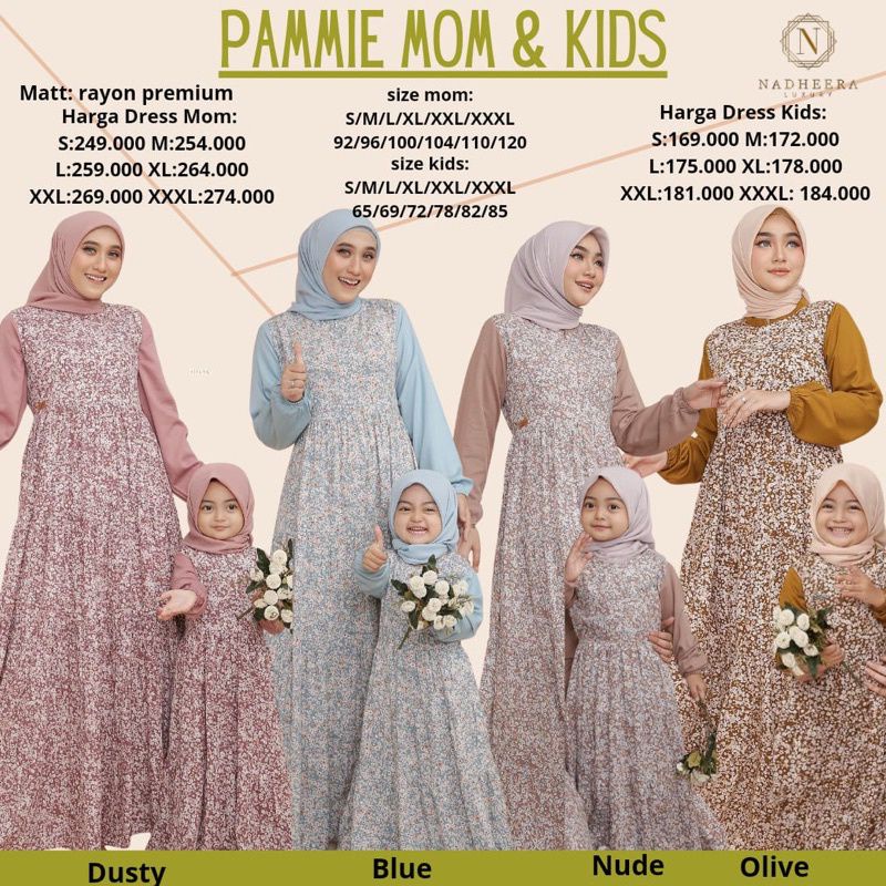 pammie dress Kids nadheera luxury // gamis anak premium // gamis anak rayon