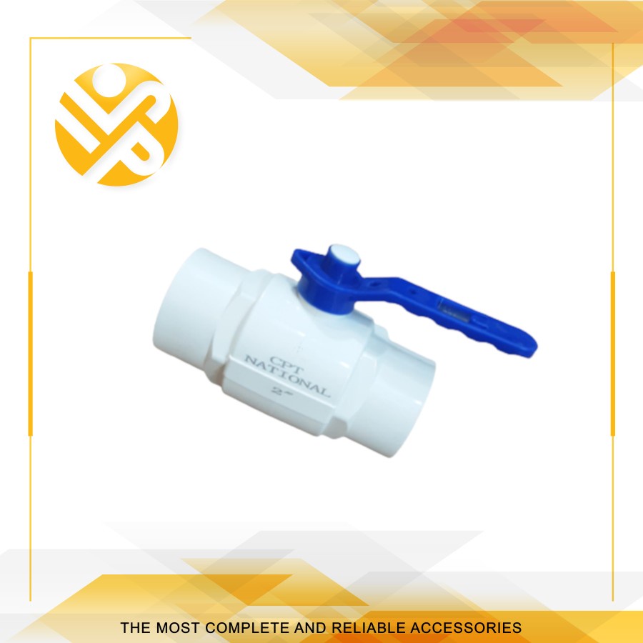 Ball Valve PVC Plastik 1-1/2 Inch / Stop Kran 1-1/2"