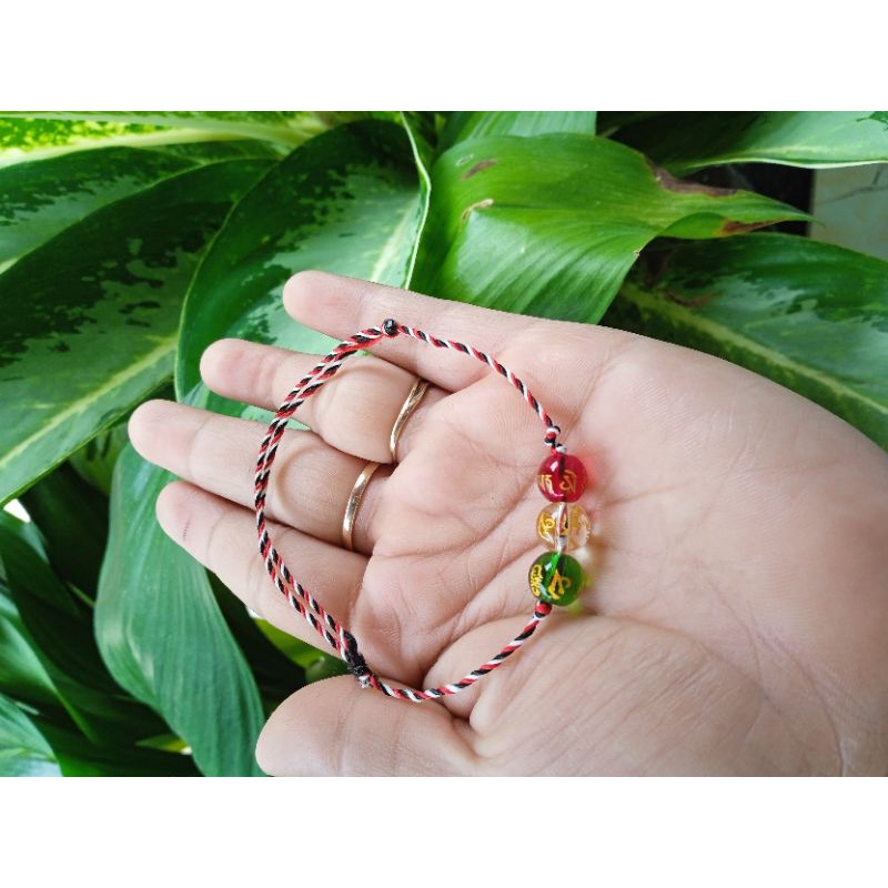 [COD] GELANG TRIDATU TIGA KRISTAL MANTRA TIBET ASLI BALI