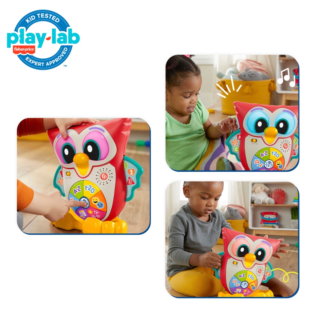 Fisher Price Linkimals Interactive Light-up Owl - Mainan Edukasi Anak Balita