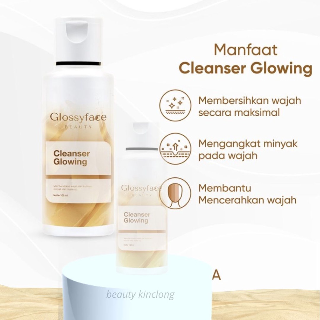 Cleanser Glowing/Sabun Wajah Glossy Face Beauty