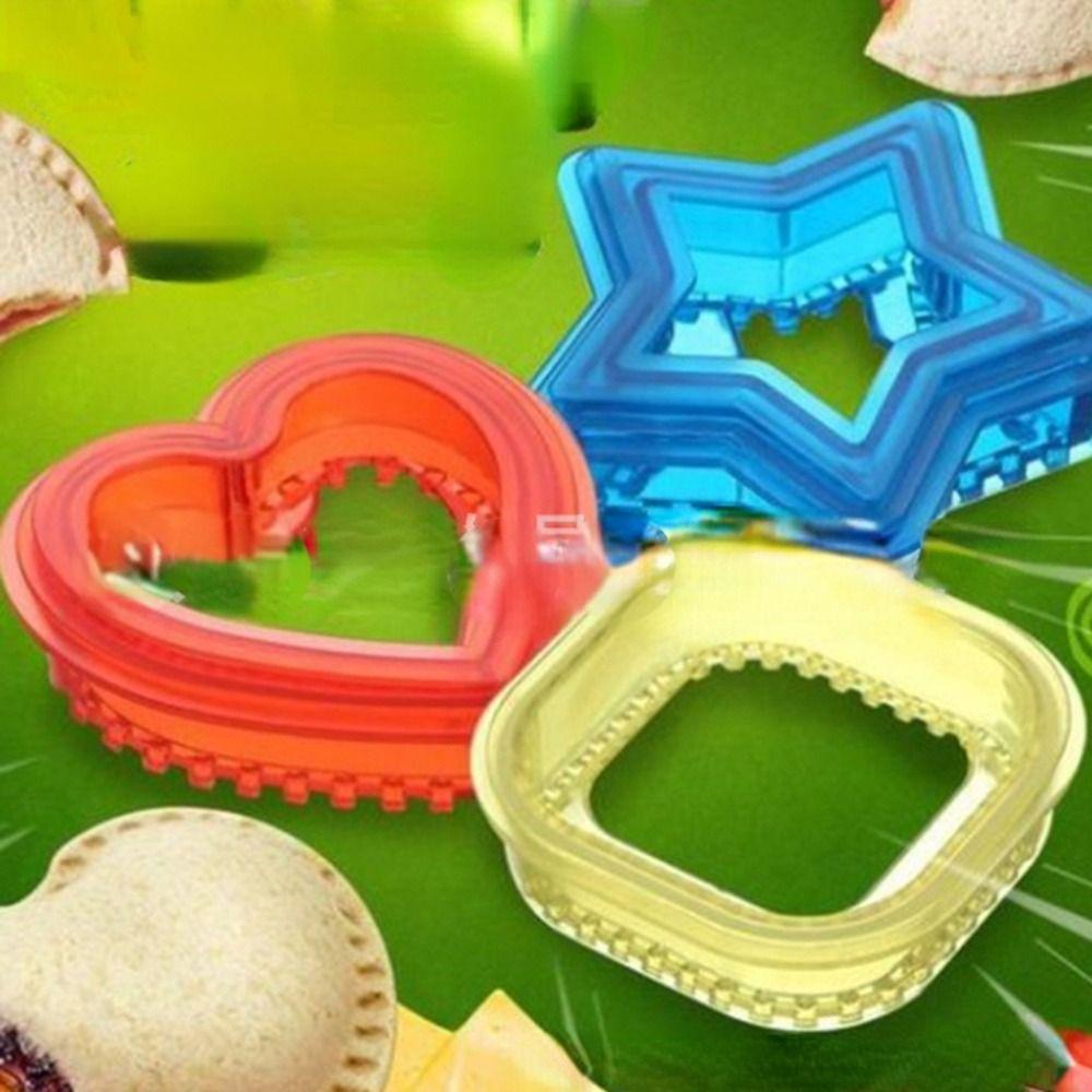 Solighter Sandwich Cutter DIY Baking Pastry Tools Cetakan Roti Bento Kotak Potong Dan Segel