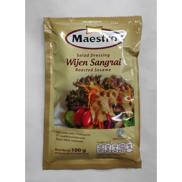 

Maestro Wijen Sangrai 100g