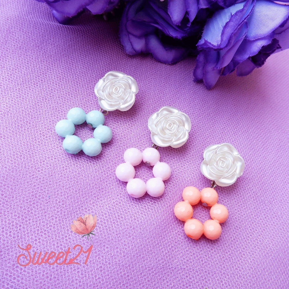 Sweet21 Bross Bunga Bahu Bunga Bulat Cantik Pin Hijab SBH010