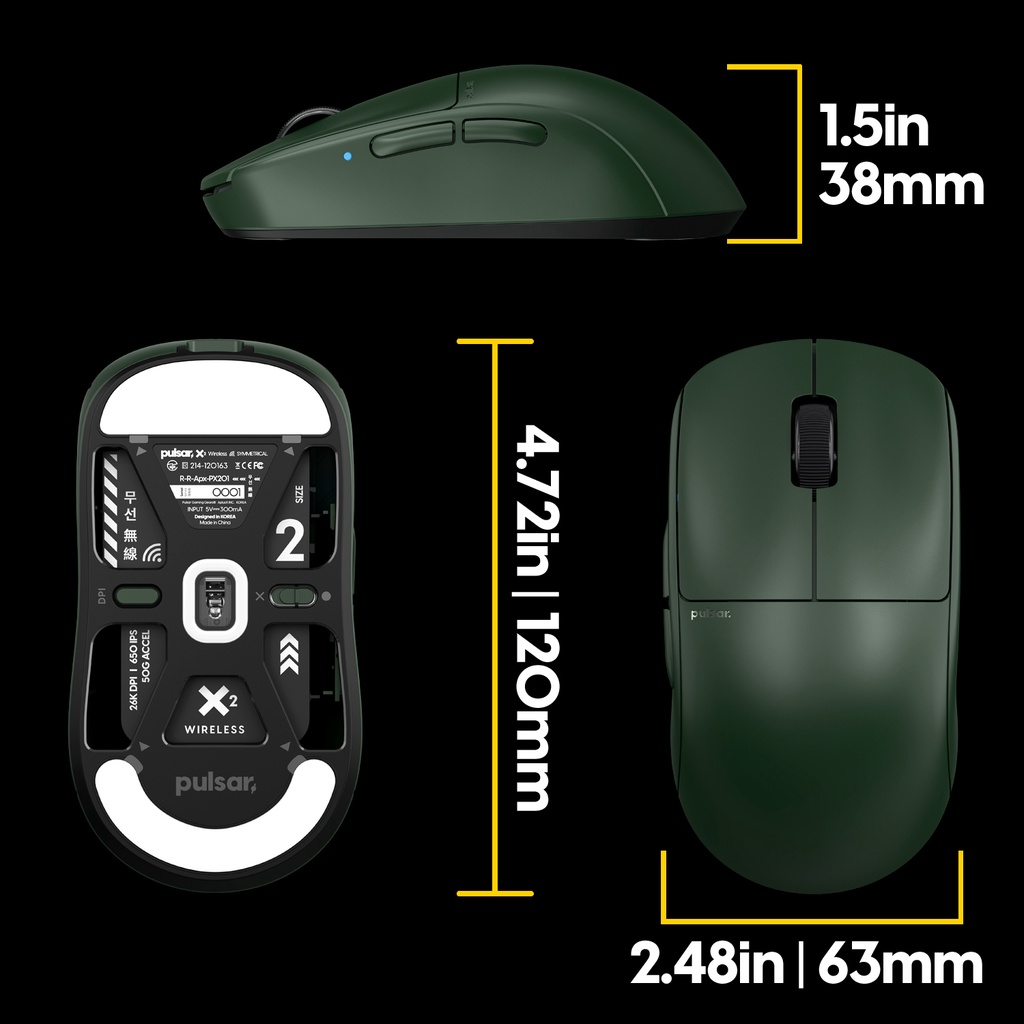 Pulsar X2 Founders Edition Wireless Gaming Mouse Lightweight X 2