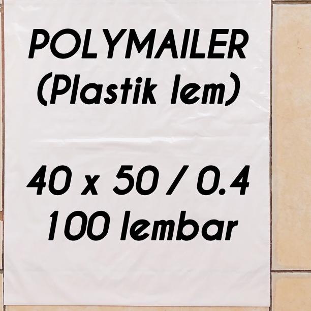 

plastik packing POLYMAILER 40x50 0.4 100 lembar plastik lem - Hitam