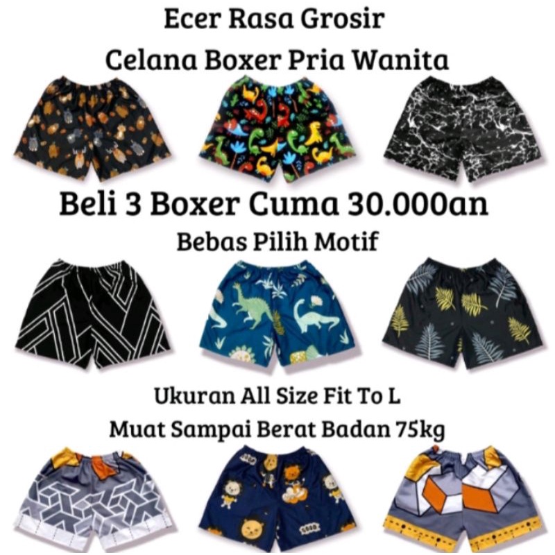 Ecer Rasa Grosir | Boxer Motif Terlaris | Boxer Best Seller