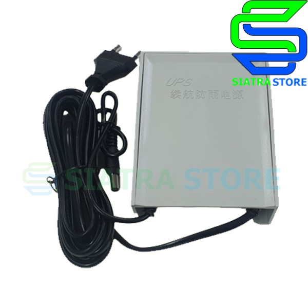 TPB-QX-2112A Smart Portable Mini UPS DC 12V +3x Battery 18650 2.000mAH