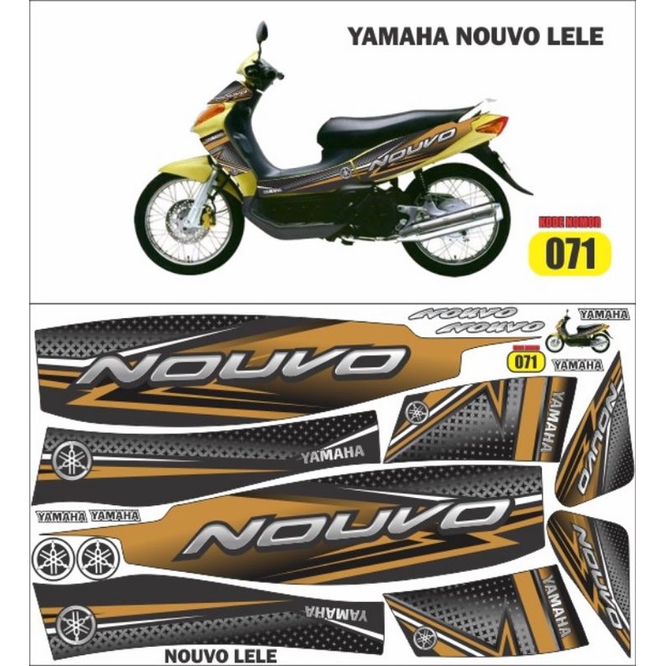 sticker striping Decal Nouvo lele variasi Thailand