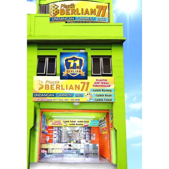 

50 x 55 cm Plastik OPP TEBAL (100 lbr) (lem/seal)