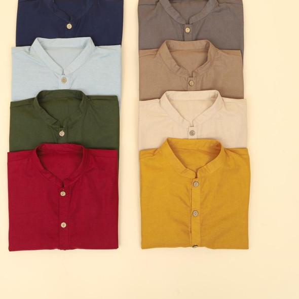 Ardenleon - Men Raya Shirt - MEDIUM, TORTILLA