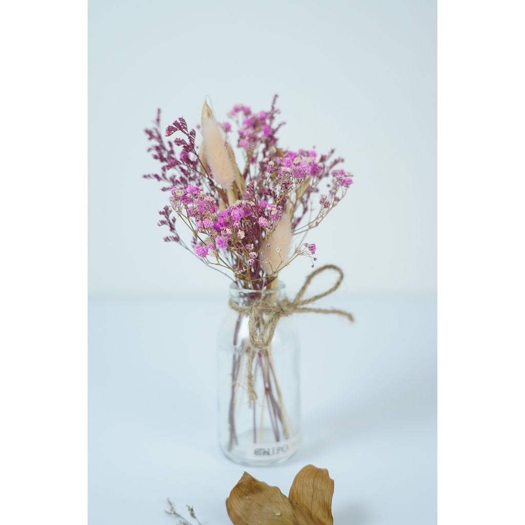 Vintage Vase / Vase Bunga Kaca / Vas Bunga Kering / Dekorasi Rumah / Vas Bunga Kaca / Hiasan Meja / 