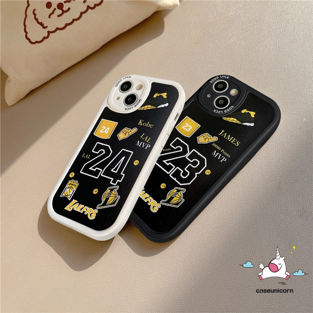 Case Samsung A04s A14 A50s A04 A30s A12 A23 A50 A32 A53 A03s A13 A73 A21s A52s A22 A33 A11 A20s A72 A03 A52 A02s A31 A10s A20 A71 A51 Trendy N.BA Lakers Kobe James Label Soft Cover