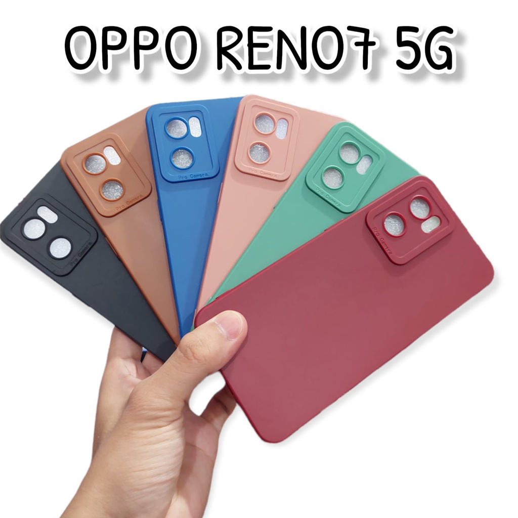 Pro Camera Soft Case Oppo A78 5G/8T 4G/8T 5G/A17/A17K/A77S/Reno 8 4G/Reno 8 5G/A57 4G/Reno 7 4G/Reno 7 5G/Reno 7Z /A55 4G Solid Color Angel Eye Lens Reno7