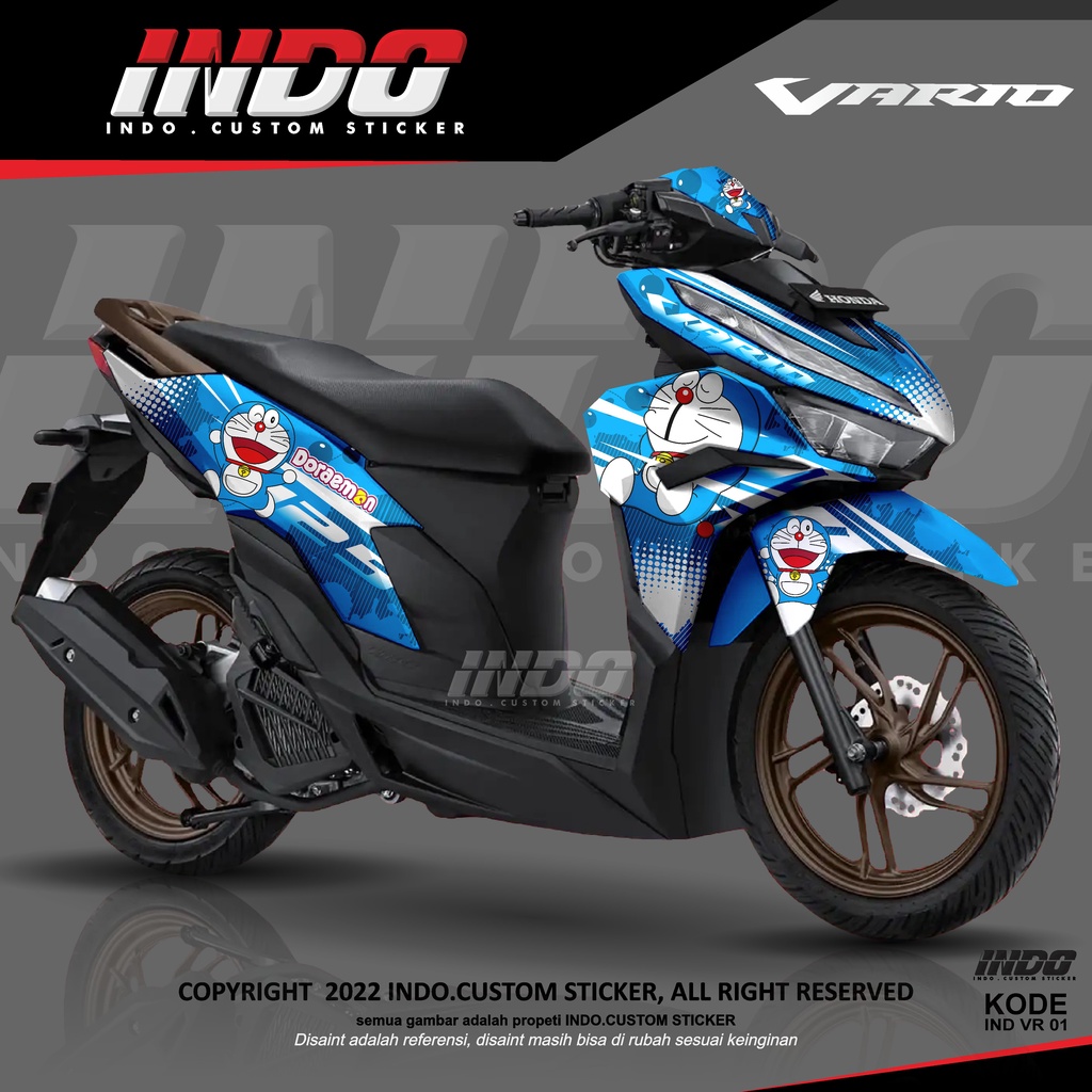 decal vario 125 2022 new stiker vario doraemon full body