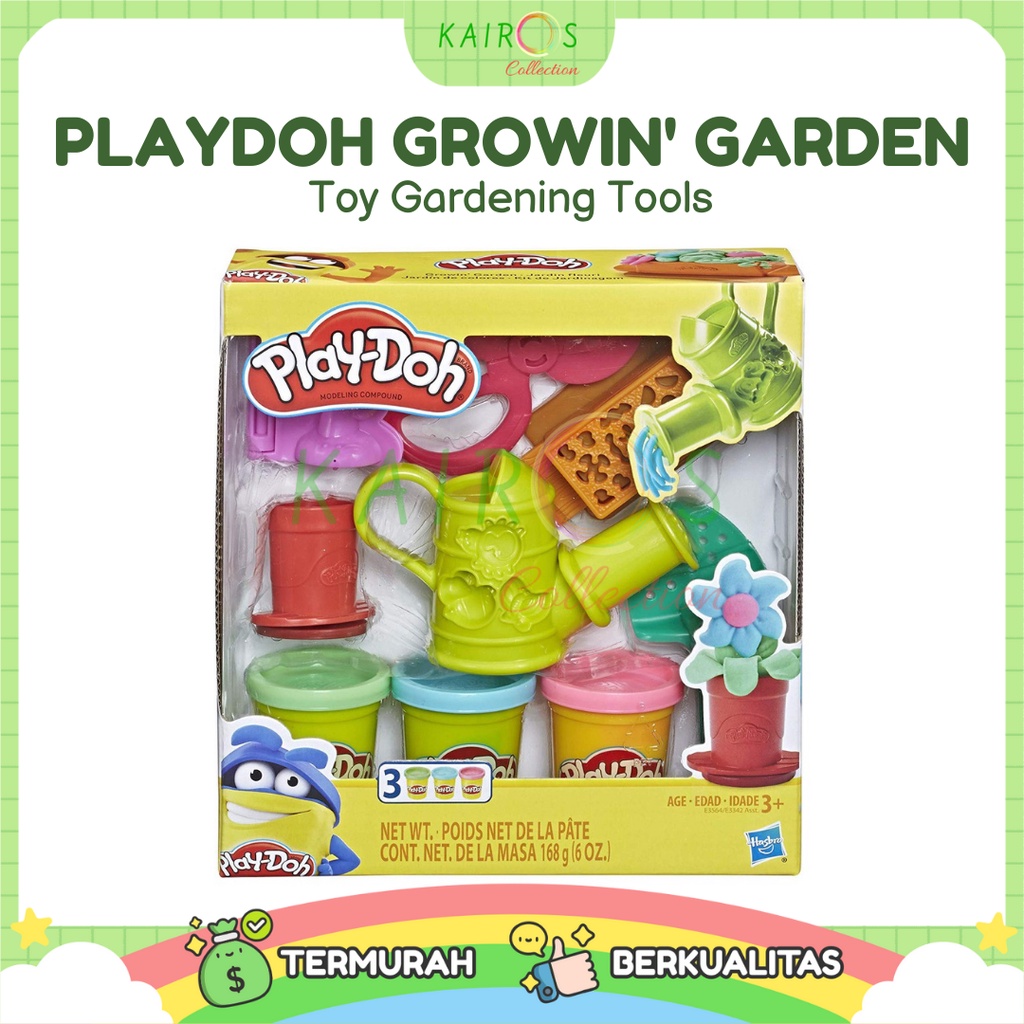 PlayDoh Growin' Garden Toy Gardening Tools