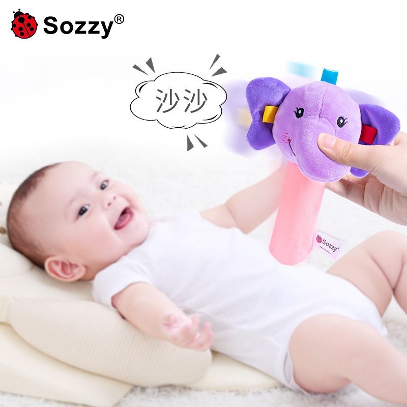 [BIG SALE] STICK ANIMAL Rattle Stick Mainan Genggam Bayi Bentuk Binatang Handbell hampers kado bayi