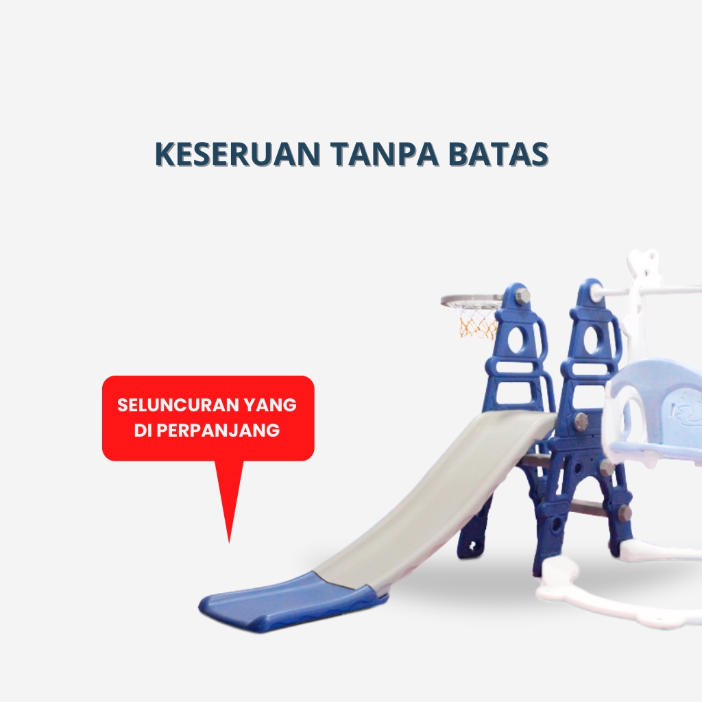 KIDDAILY PEROSOTAN ANAK DENGAN AYUNAN MAINAN ANAK SLIDE PROSOTAN ANAK BABY SLIDE BABY KID SLIDE KID SLIDING