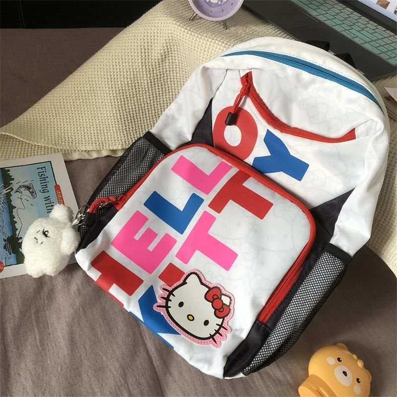 Sera Sanrio hellokitty tas sekolah kartun ransel wanita ransel kampus Mori niche liar pergi keluar ransel