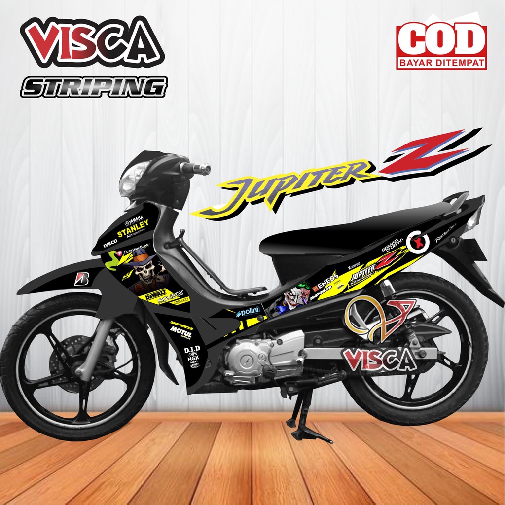 Striping Jupiter Z Burhan -  Sticker Striping Variasi Lis Jupiter Z Burhan - Striping Hologram Jupit