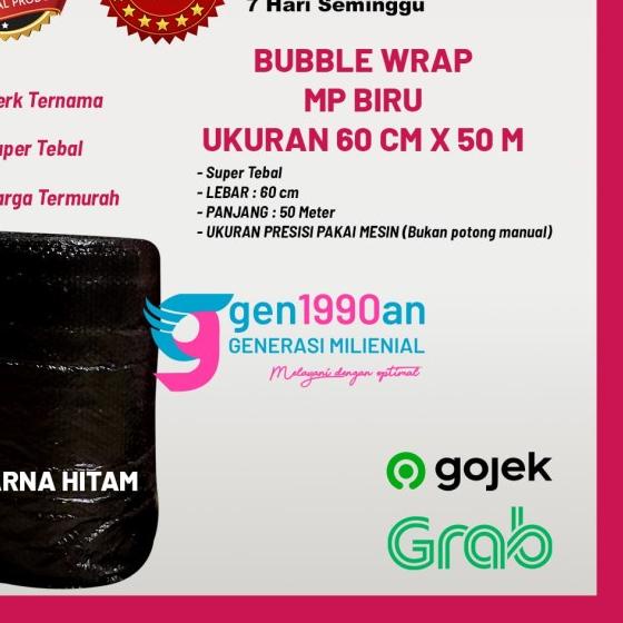 

Plastik Bubble Wrap 50mx60 cm sgt Tebal Mulia Pack Biru Tomang JakBar - Putih