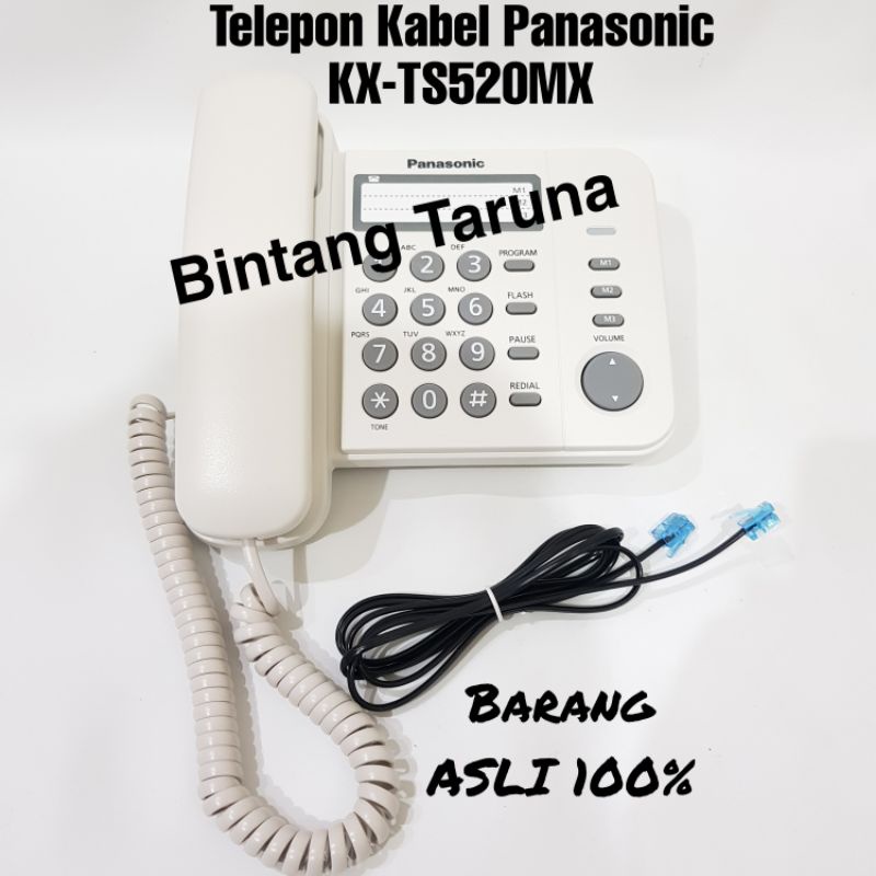 Telepon Kabel Panasonic KX-TS520MX Pesawat Telepon Panasonic KX-TS520 Telfon Panasonic KX-TS520MX