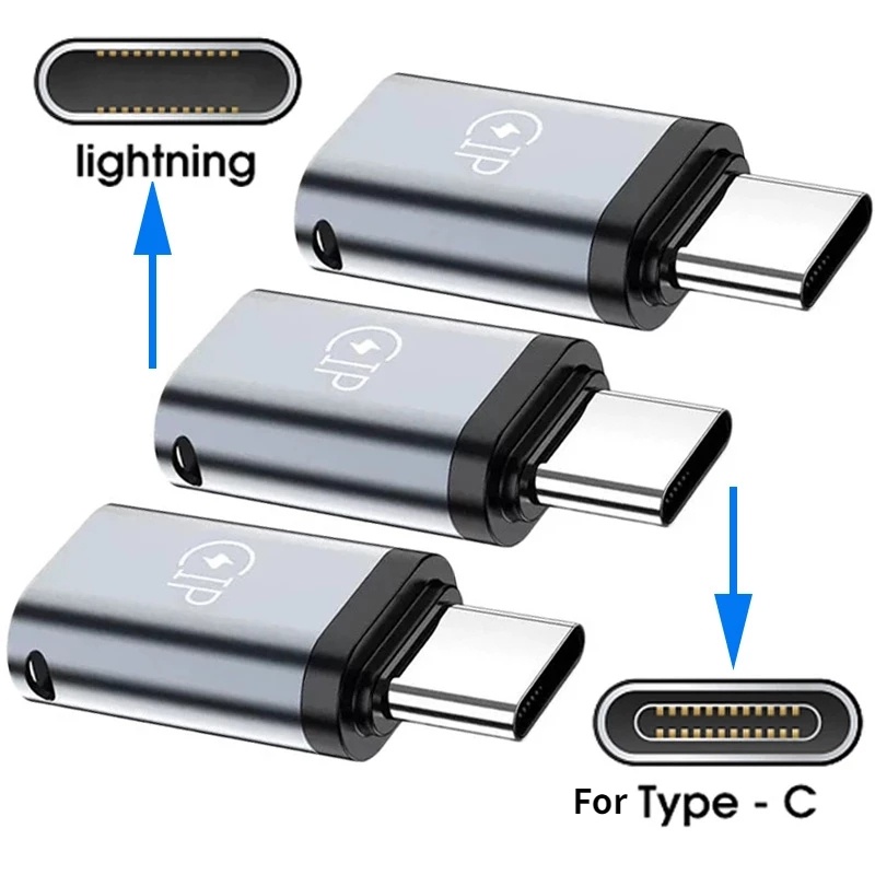 Kabel Adapter Konverter USB C Male Ke Lightning Female Multifungsi