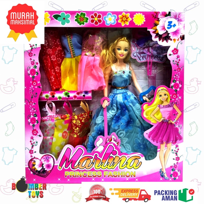 MAINAN ANAK BONEKA BERBIEE GANTI BAJU BERBIE BEAUTY BARBI PRINCESS BERBI