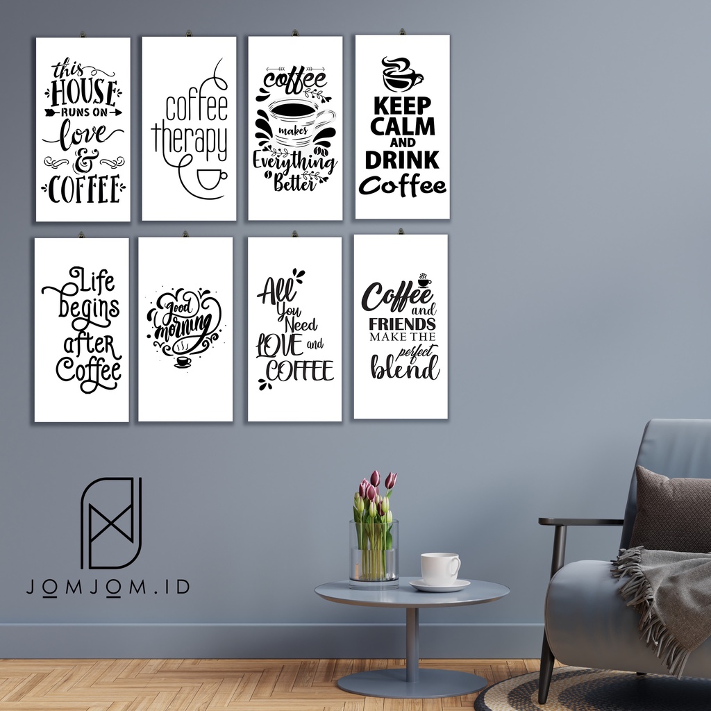 HIASAN DINDING QUOTE MOTIVASI KOPI WALLDECORE HIASAN DINDING PAJANGAN POSTER KAYU QUOTE MOTIVASI COF