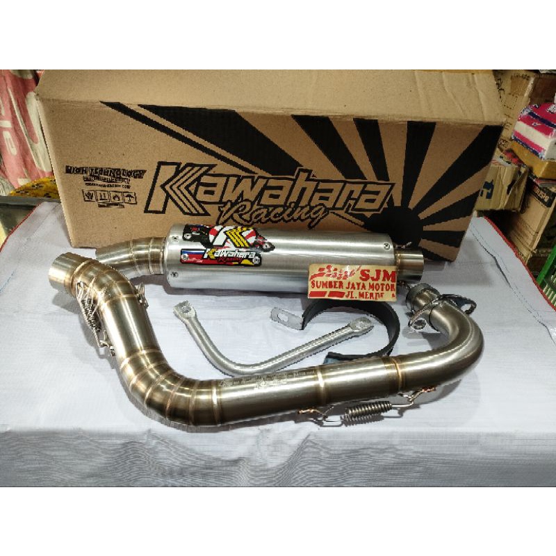 Knalpot kawahara Mio 200 drag old . knalpot Racing Mio karbu Kawahara 200cc original Kawahara