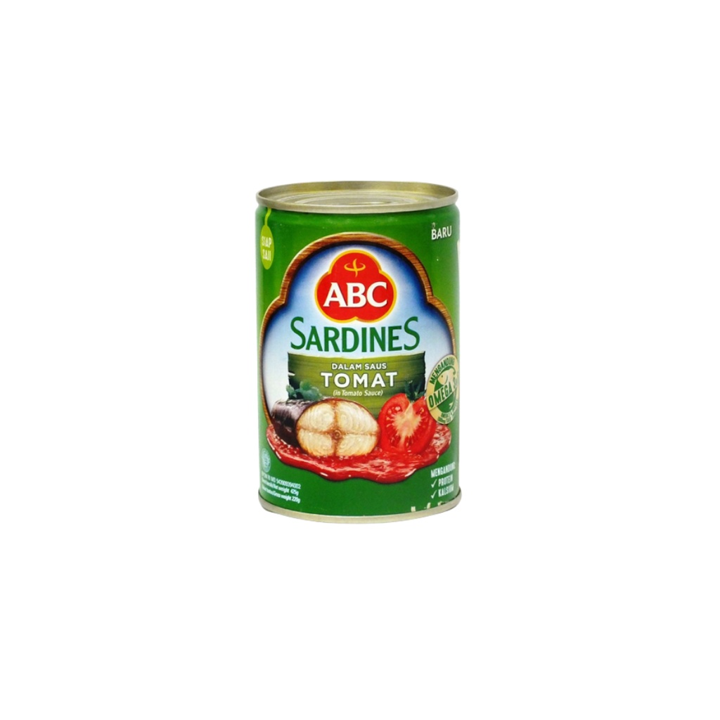 SARDINES ABC 425 GR TOMATO SAUCE DEPOT KULINER