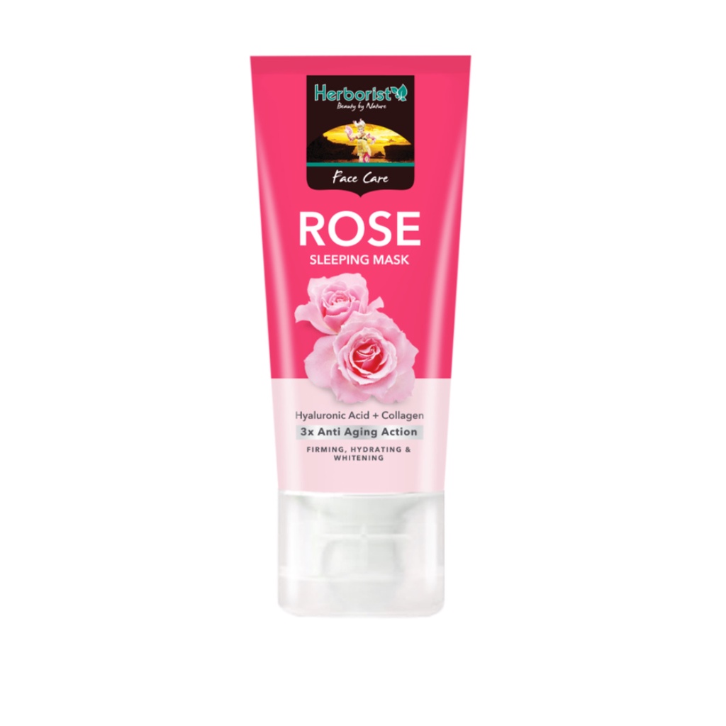 HERBORIST Rose Water | Cleansing Milk 100ml | Facial Wash Gel | Sleeping Mask 80gr