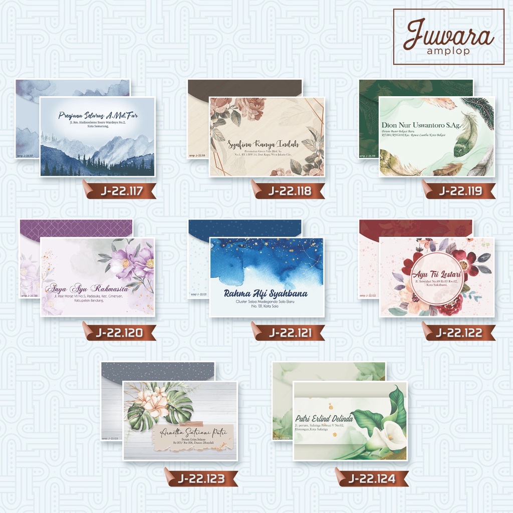 

CETAK Amplop Kondangan Motif Kekinian Juwara Isi 50 Harga Murah