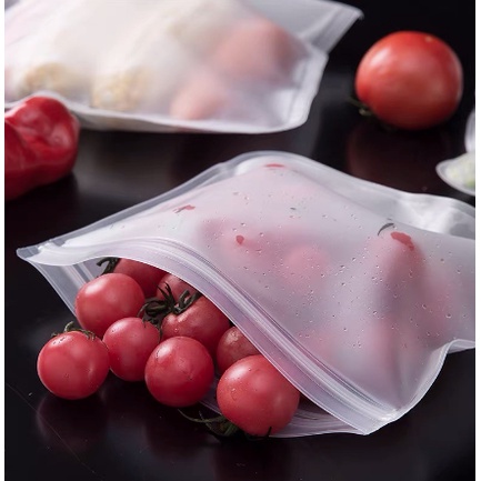 [ ABJ ] Plastik Kulkas Penyimpanan Reusable Ziplock Quality Material EVA Berbahan Tebal Menjaga Kulitas Makanan Segar Plastic Storage Fridge