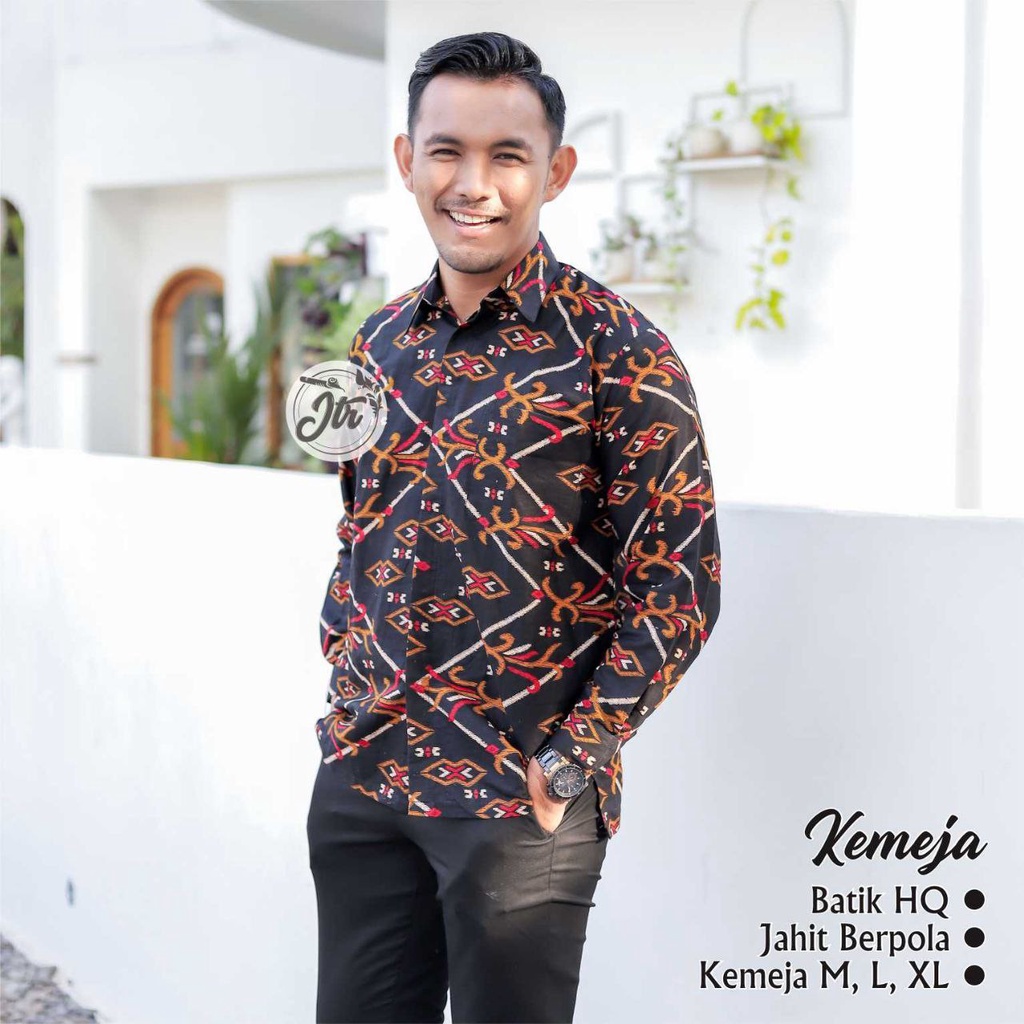 Baju Batik Wanita Modern M L XL XXL Atasan Batik Kerja Wanita Blouse Batik Tunik Batik Kantor Seragam Batik Modern