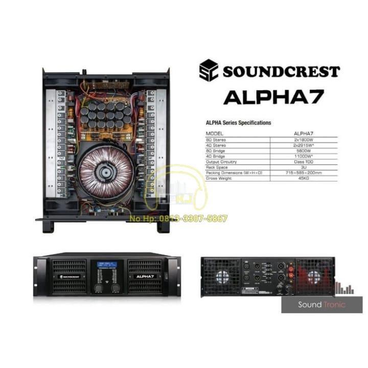 POWER AMPLIFIER SOUNDCREST ALPHA 7 POWER SOUNDCREST ALPHA 7