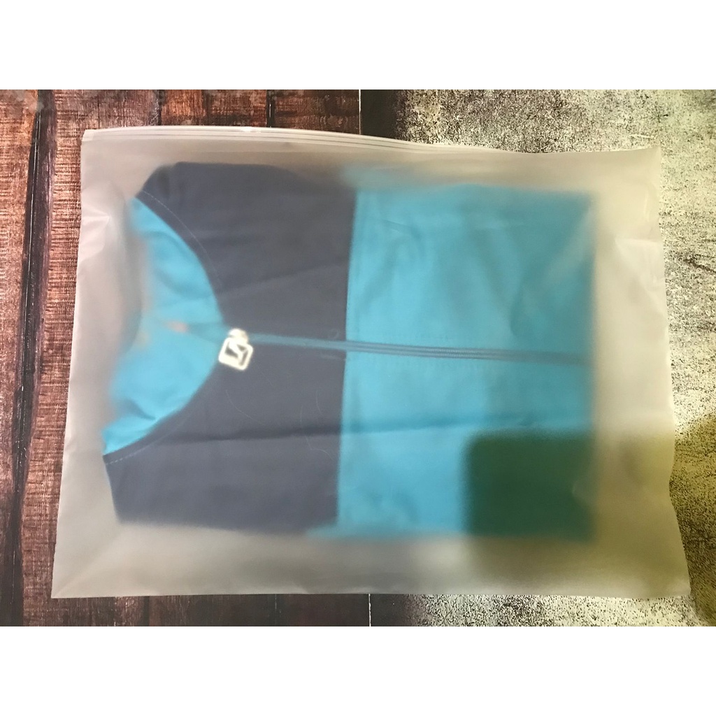 Zipper Bag Portrait Transparan Doff Organizer Bag Pouch Plastik Penyimpanan Ziplock Murah