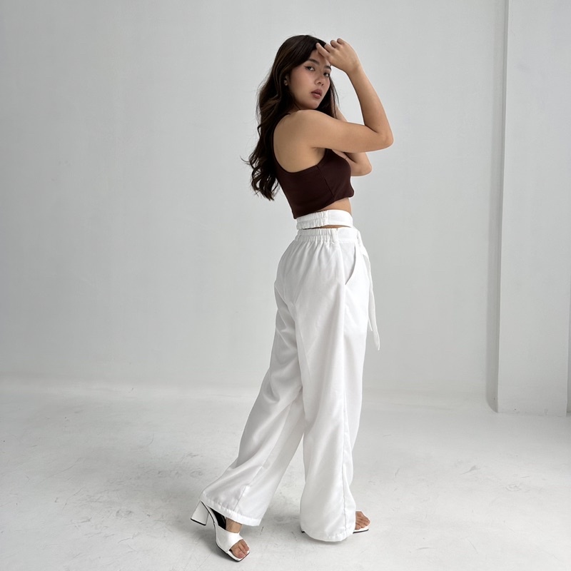 NUO PANTS - POSHA Celana Panjang Highwaist Murah Wanita Trousers Celana Kulot Highwaisted Pants