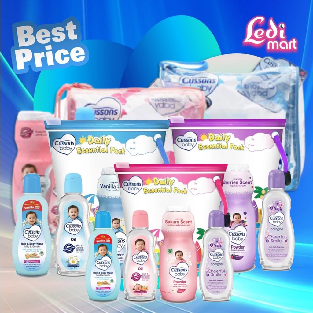 ORIGINAL Cussons Gift Bag Set / Cussons Mini Bag &amp; Cussons Medium Bag / Cusson / LEDI MART