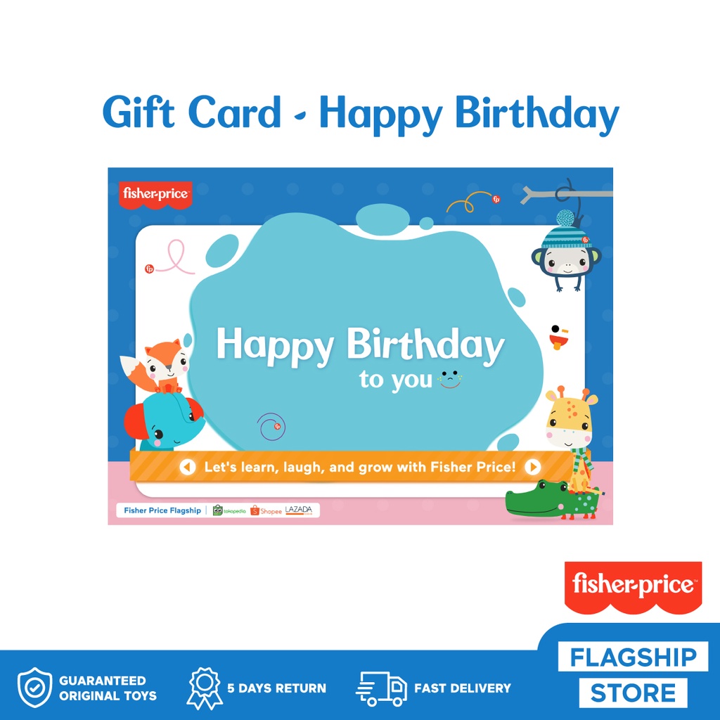 Gift Card Happy Birthday (no custom)